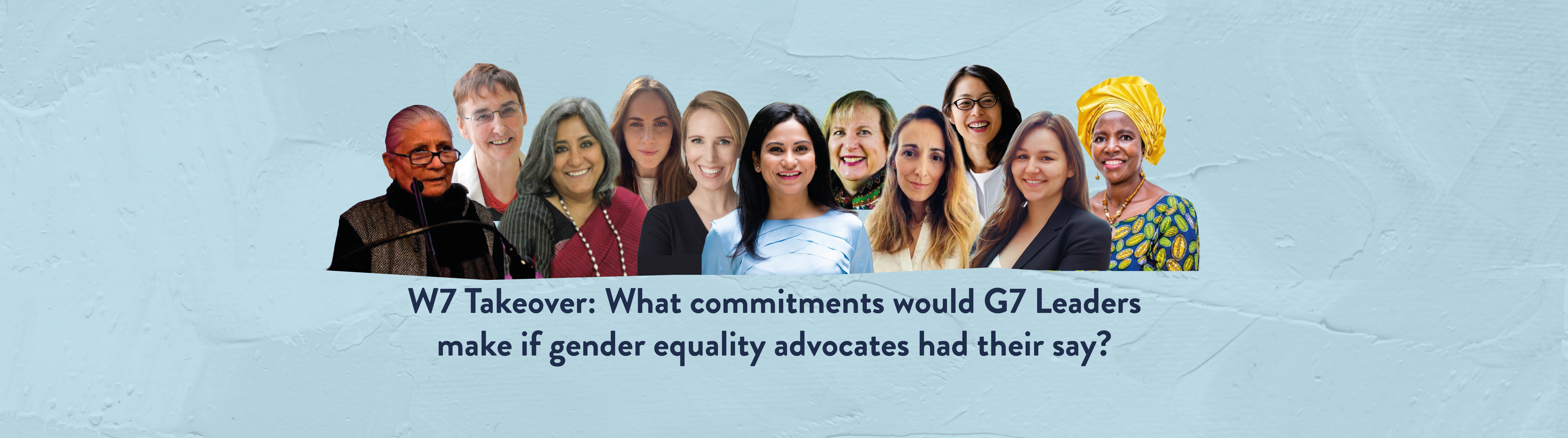 W7 Takeover: What commitments would G7 Leaders make if gender equality advocates had their say?